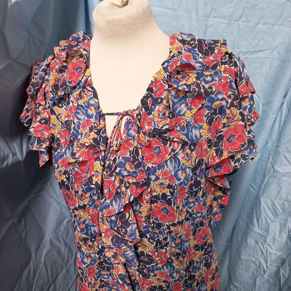 LAUREN RALPH LAUREN FLORAL PRINT BLOUSE –SIZE S