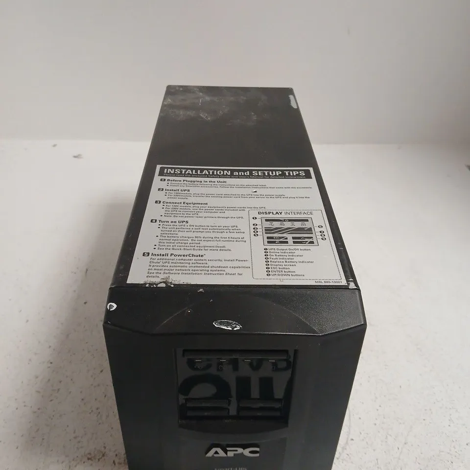 APC SMART-UPS 750 UNINTERRUPTIBLE POWER SUPPLY