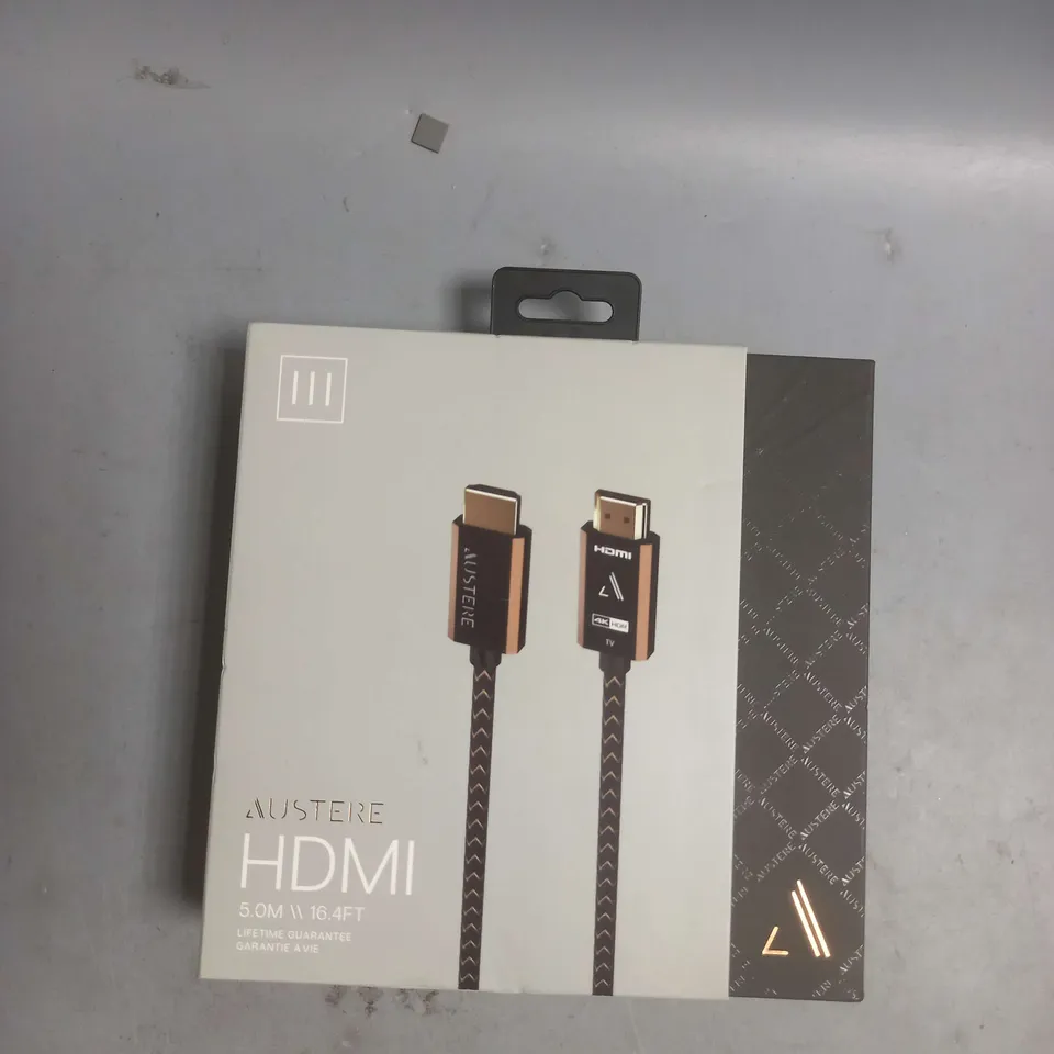 BOXED AND SEALED AUSTERE HDMI 5M WOVEN ARMOUR