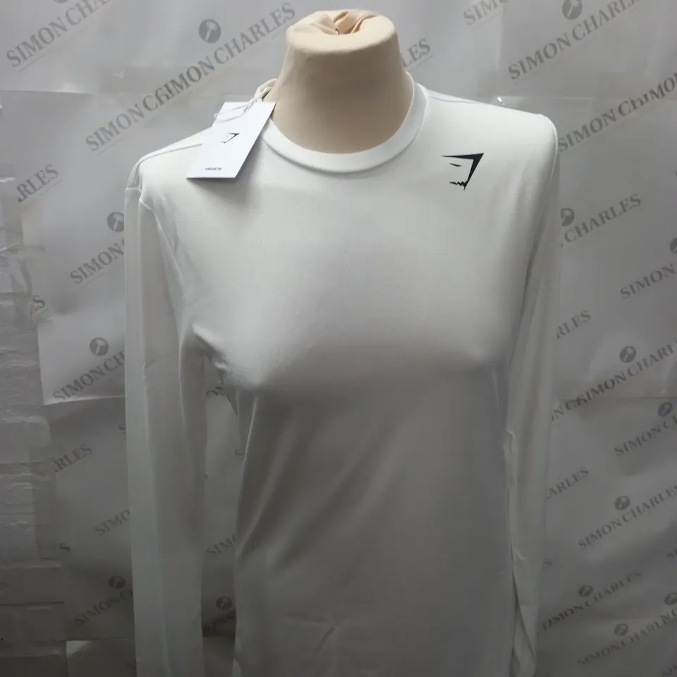 GYMSHARK ARRIVAL LONG SLEEVE T-SHIRT SIZE XS