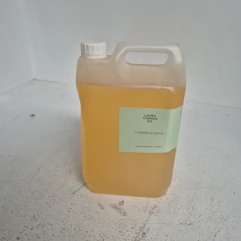 LAURA THOMAS CO. FLOWERS & WOOD NATURAL HAND WASH – 5L REFILL BOTTLE