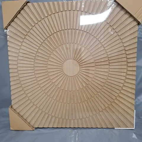 3D RAISED CIRCLE CUT OUT WOODEN ART 60X60CM