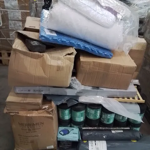 PALLET CONTAINING RETRACTABLE PET LEADS, BIN BAGS, MINI PILATES BALLS ETC.