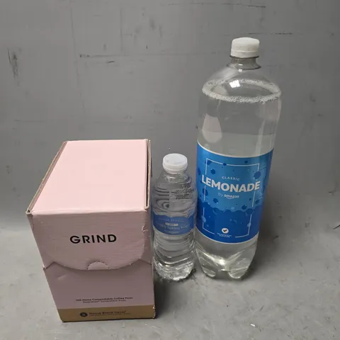 APPROXIMATELY 7 ASSORTED DRINK ITEMS TO INCLUDE - AMAZON LEMONADE , AMAZON WATER ETC
