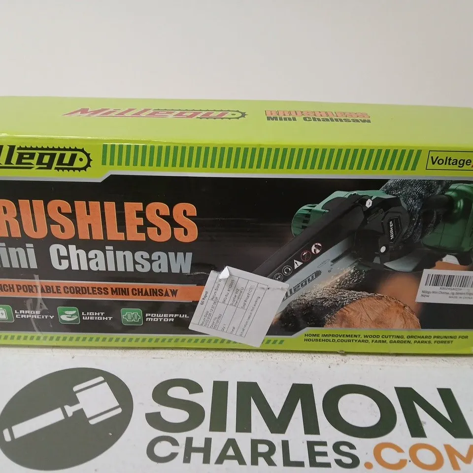 BRUSHLESS MINI CHAINSAW - 21V CORDLESS, 6-INCH BAR (BOXED)
