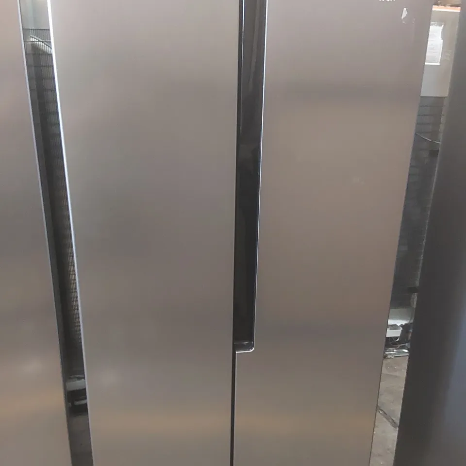 LOGIK LESSBSX23 SLIM AMERICAN-STYLE FRIDGE FREEZER - INOX