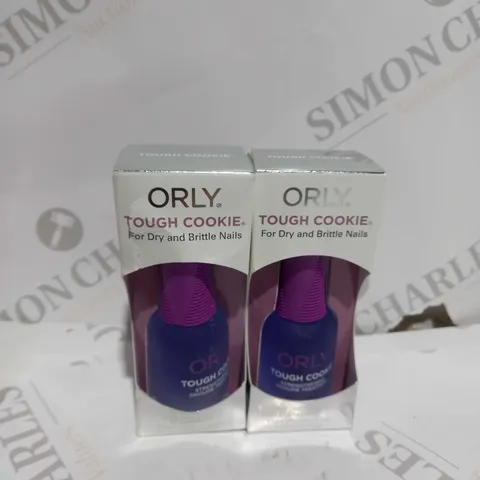 SET OF 2 ORLY TOUGH COOKIE STRENGTHENING NAIL TREATMENT 18ML