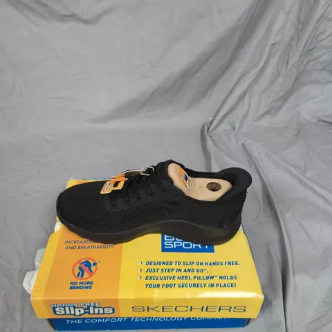 SKECHERS SLIP-INS BLACK WOMEN'S SHOES – UK 4 (US 7, EU 37)