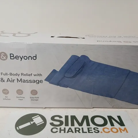 BLISS & BEYOND PORTABLE FULL-BODY HEAT & AIR MASSAGE – BOXED