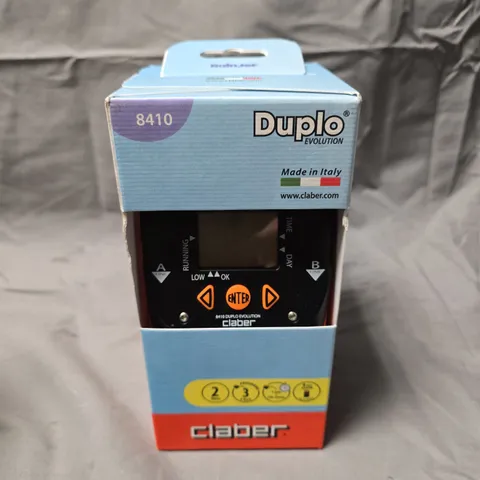 CLABER DUPLO EVOLUTION 8410 TWO-WAY ELECTRONIC WATER TIMER