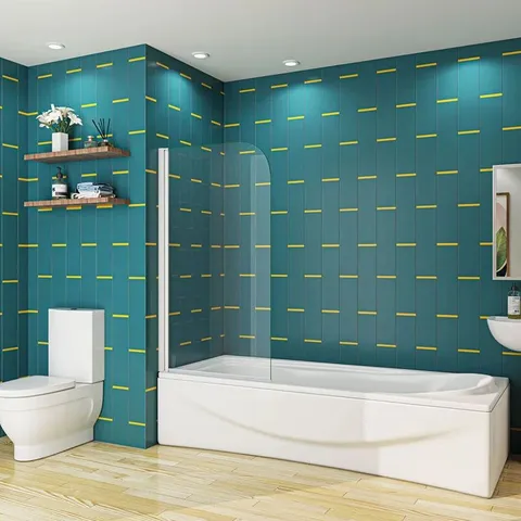 BOXED 180 PIVOT 800 x 1400MM SHOWER BATH SCREEN (1 BOX)