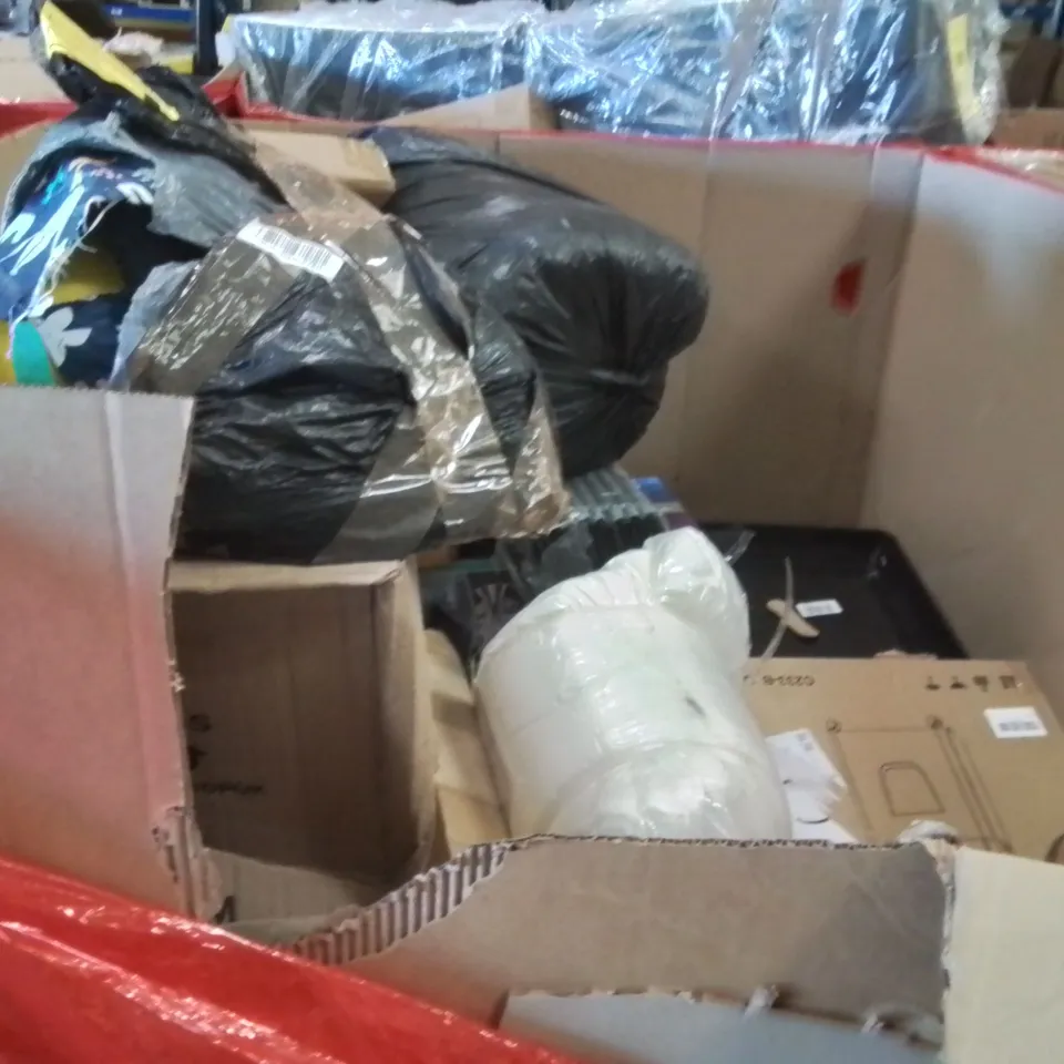 PALLET OF ASSORTED HOUSEHOLD GOODS AND PRODUCTS TO INCLUDE;TRAY,CAT LITTER TRAY,TURNTABLE 