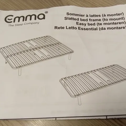 BRAND NEW BOXED EMMA SLATTED BED FRAME - 150 x 200 KING SIZE (1 BOX)
