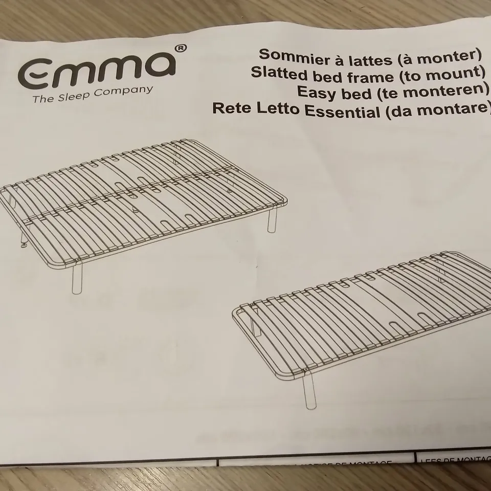 BRAND NEW BOXED EMMA SLATTED BED FRAME - 150 x 200 KING SIZE (1 BOX)