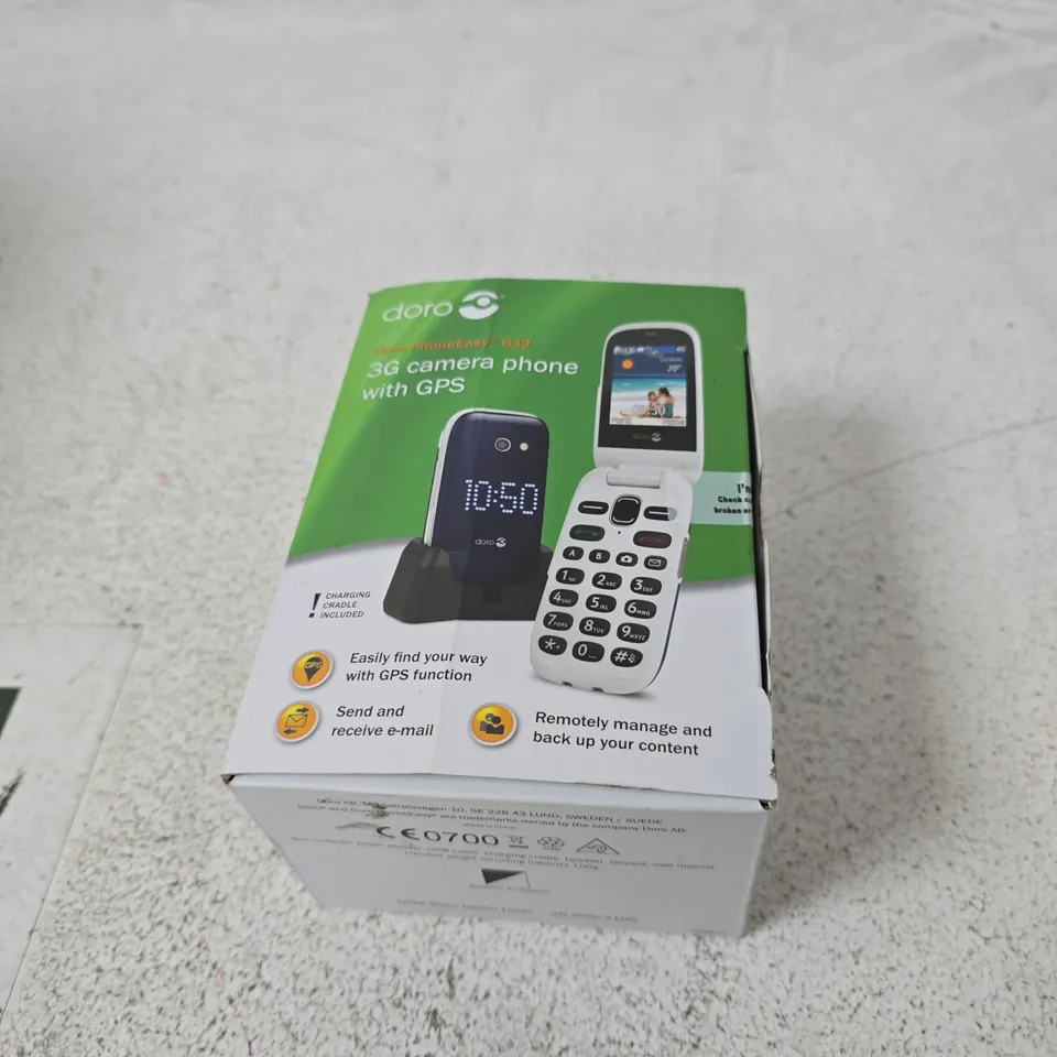 DORO 632 3G CAMERA PHONE WITH GPS – BOXED