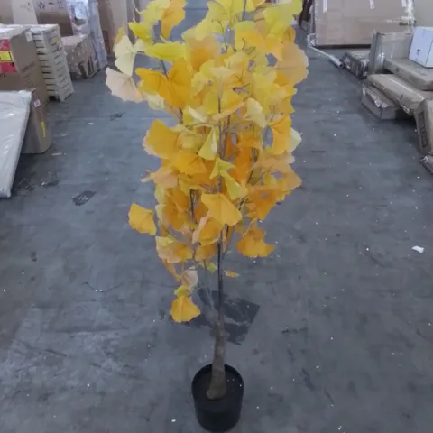 BOXED LARGE ARTIFICIAL GINKGO TREE 120CM