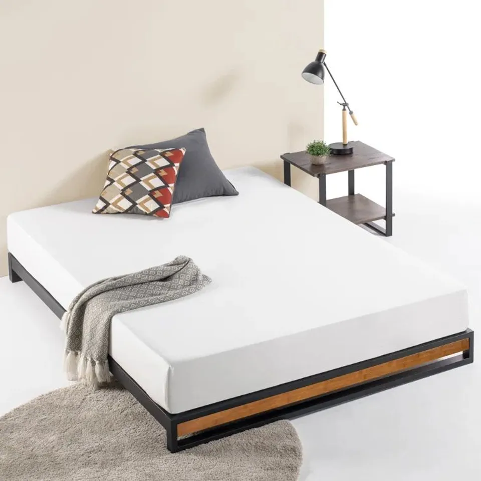 BOXED ELLESMERE BLACK LOW PROFILE INDUSTRIAL BED - SIZE UNSPECIFIED (1 BOX)