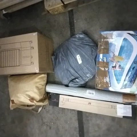 PALLET OF ASSORTED PRODUCTS INCLUDING AIR COOLER, OUTDOOR INFLATABLE SWIMMING POOL, MULTIFUNCTIONAL LAPTOP TABLE, PERIXX ILLUMINATED KEYBOARD, RHINO SPORT PULL-UP BAR, AUTUMNDEER 