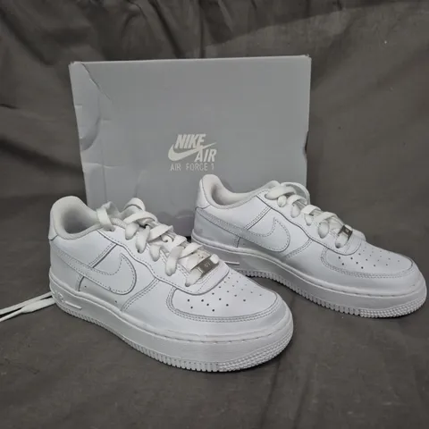 BOXED PAIR OF NIKE AIR FORCE 1 WHITE UK 3