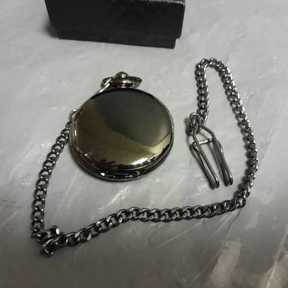 MENS EDISON POCKET WATCH WITH CHAIN – BRAND NEW IN BOX