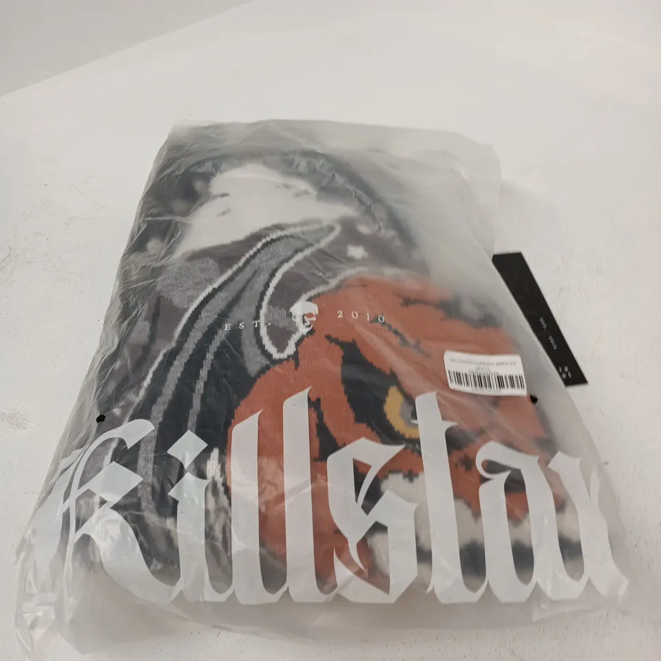 BOX OF APPROXIMATELY 20 BRAND NEW ASSORTED KILLSTAR CLOTHING ITEMS INCLUDING ASHES TO ASHES MENS SHIRT AND HALLOWEEN FOREVER SWEATER
