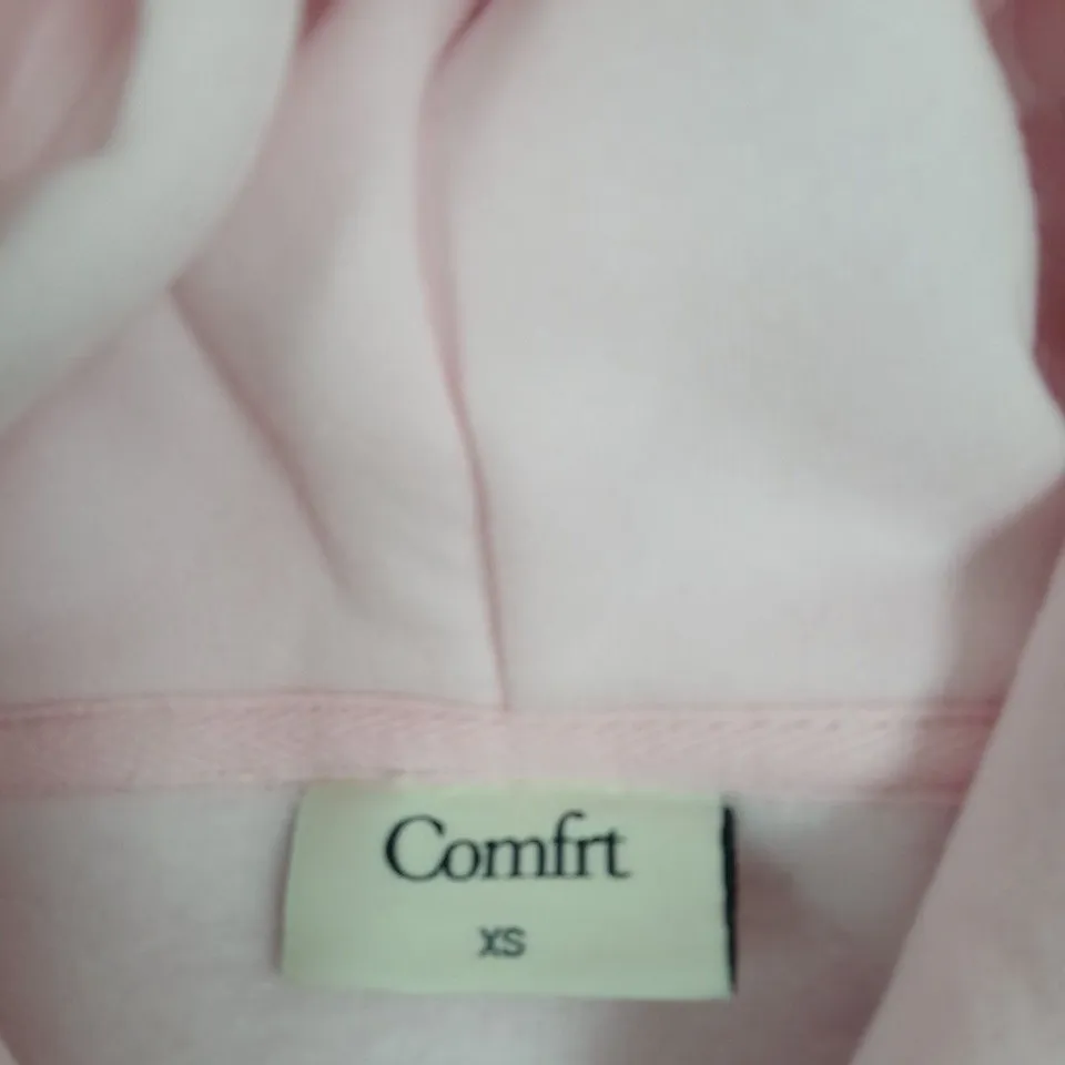 COMFIT HOODIE – PINK, UK XS, EMBROIDERED CHEST LOGO