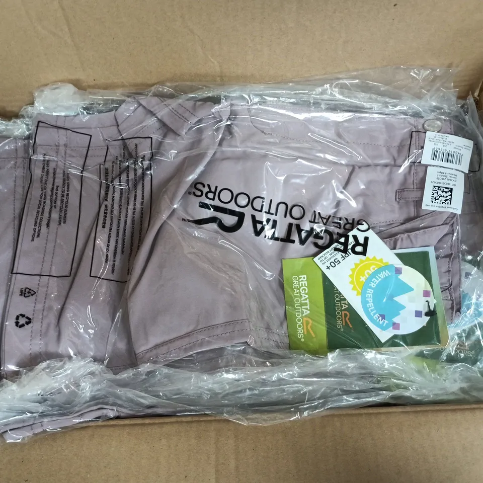 APPROXIMATELY 24 BRAND NEW REGATTA KIDS SOCCER SHORTS II IN HEATHER - 9-10YRS
