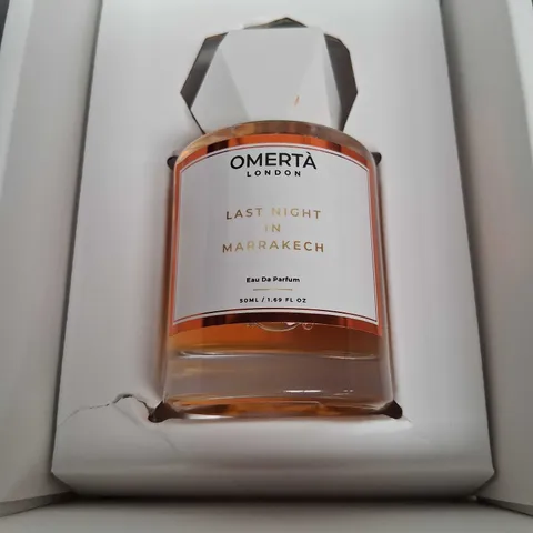 BOXED OMERTA LONDON LAST NIGHT IN MARRAKECH EAU DE PARFUM 50ML