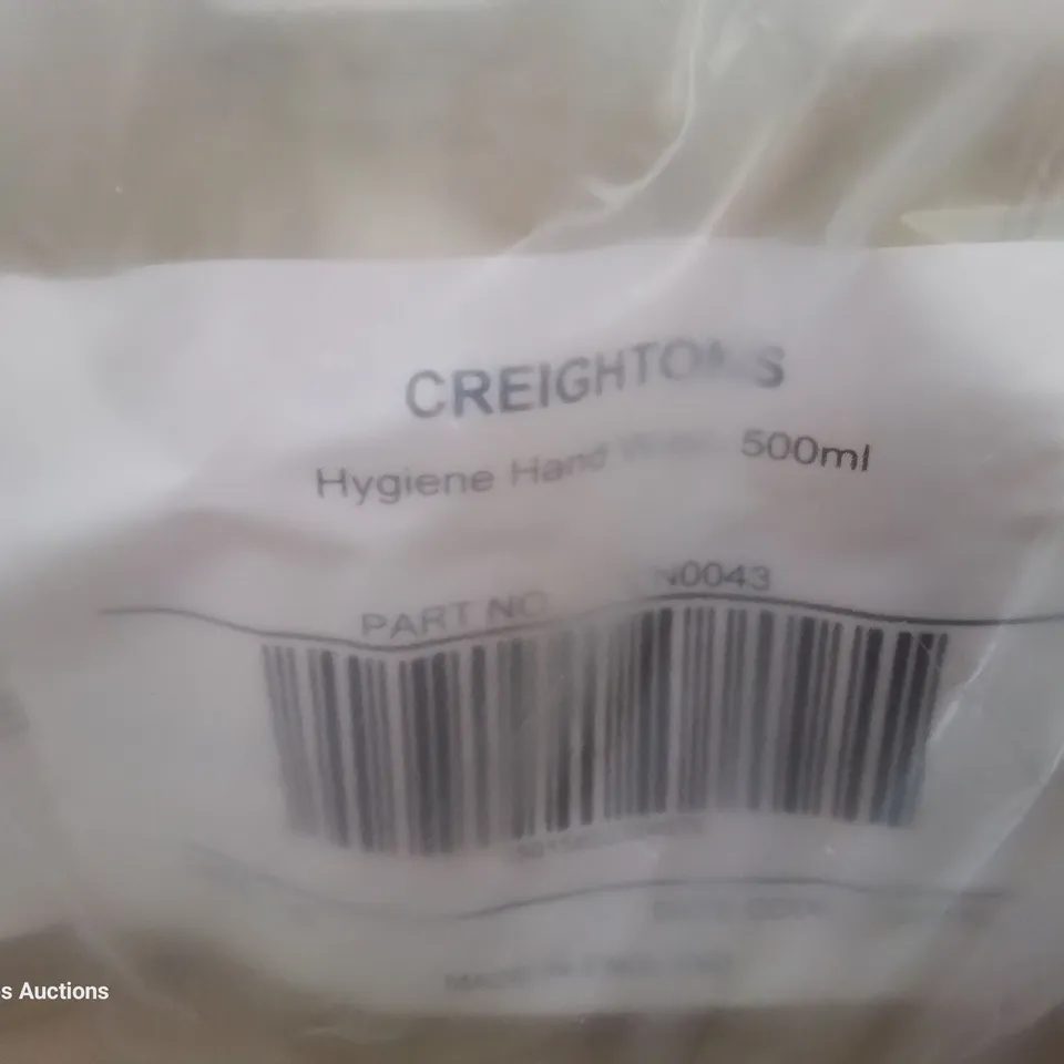 PALLET OF 90 CASES EACH CONTAINING 12 × 500ml CREIGHTONS HYGIENE HAND GEL