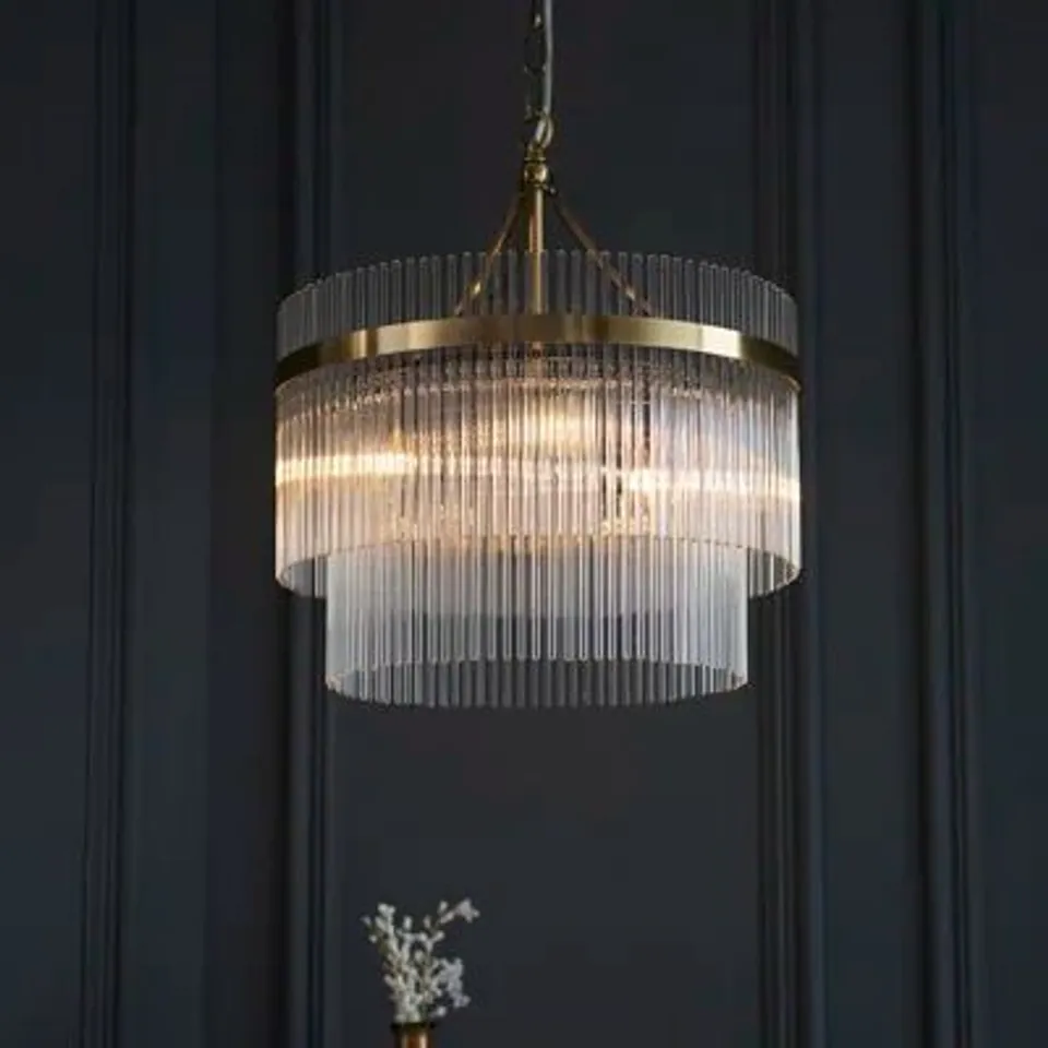 BOXED CANORA GREY UNIQUE/STATEMENT CHANDELIER