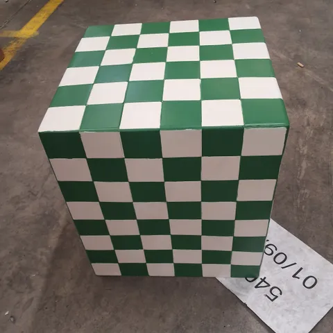 BOXED NEW GEORGE HOME GREEN TILE SIDE TABLE 