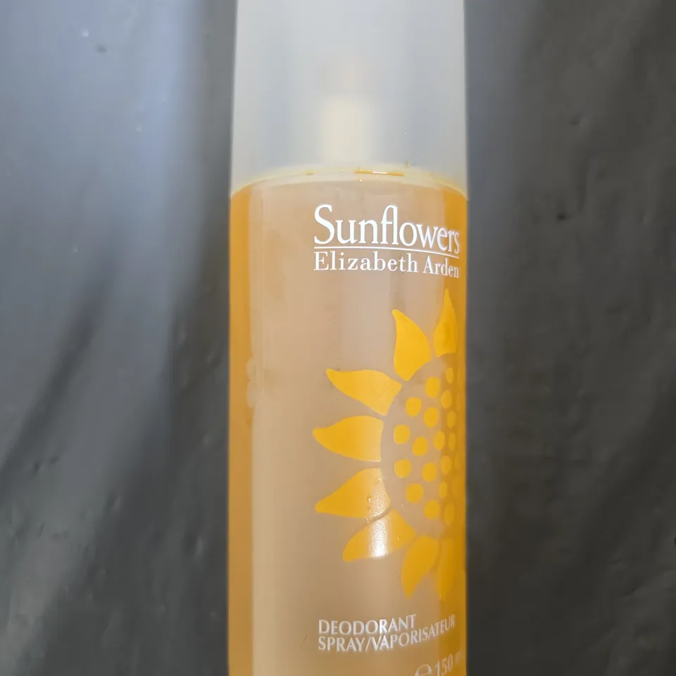 BOX OF APPROXIMATELY 20 ELIZABETH ARDEN SUNFLOWERS DEODORANT SPRAYS (150 ML) - COLLECTION ONLY	
