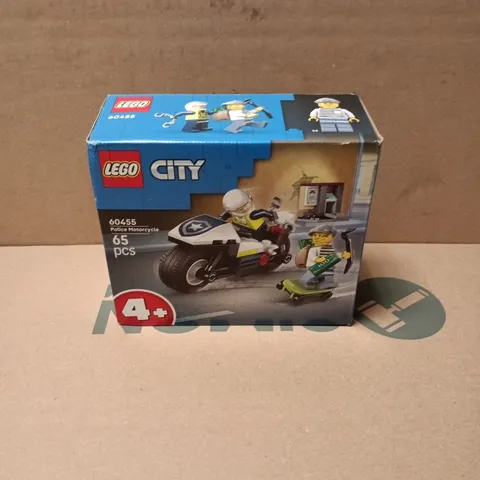BOXED LEGO CITY POLICE MOTORCYCLE - 60455