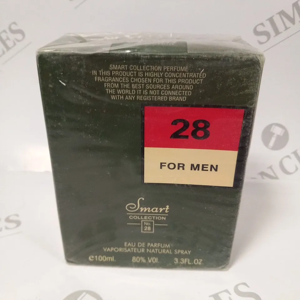 BOXED AND SEALED 28 FOR MEN SMART COLLECTION EAU DE PARFUM 100ML