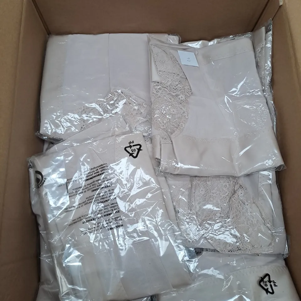 BOX OF APPROX 25 ASSORTED ALMOND BRAS - SIZES VARY 