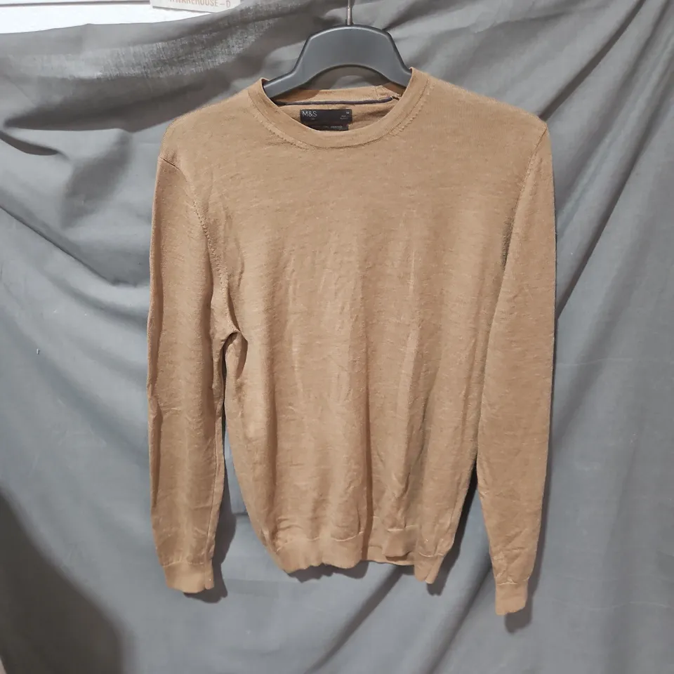 M&S EXTRA FINE MERINO CREW NECK JUMPER – MEN'S KNITWEAR