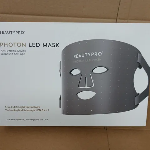 BOXED BEAUTY PRO BEAUTYPRO PHOTON LED LIGHT THERAPY FACIAL MASK