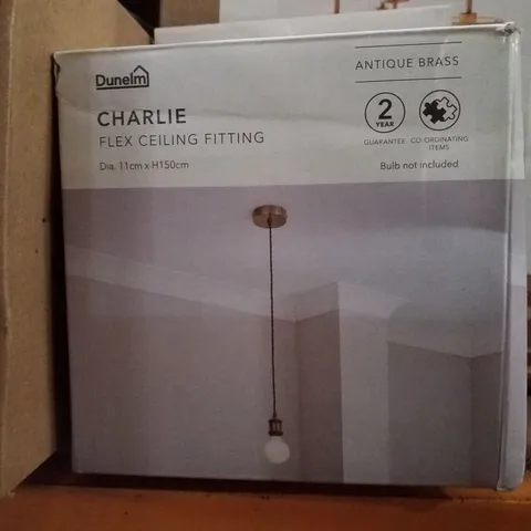 BOXED DUNELM CHARLIE FLEX CEILING FITTING