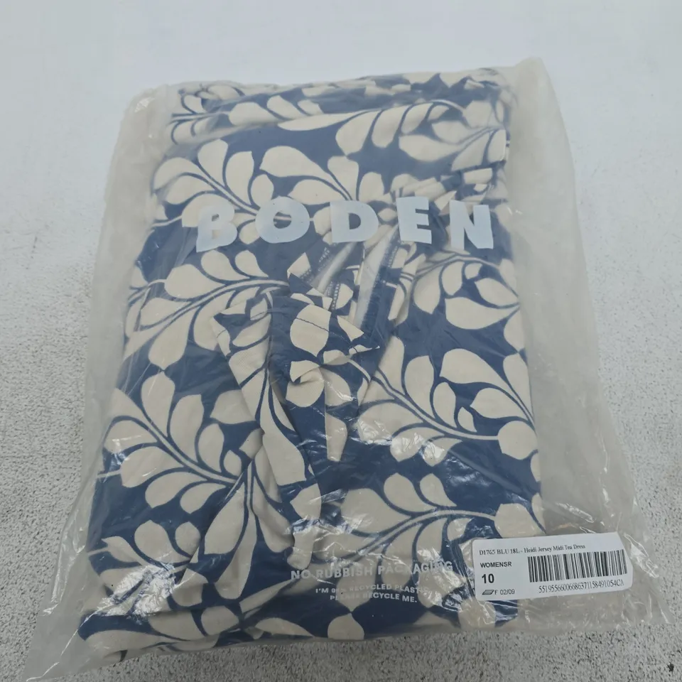 BODEN HEIDI JERSEY MIDI TEA DRESS – WOMEN’S - SIZE 10