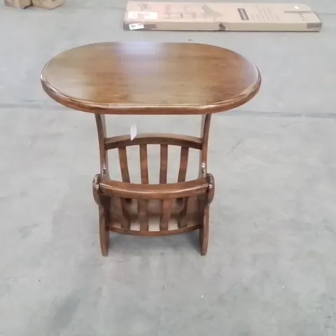 SOLID WOOD LIFESTYLE TABLE WITH PAPER RACK