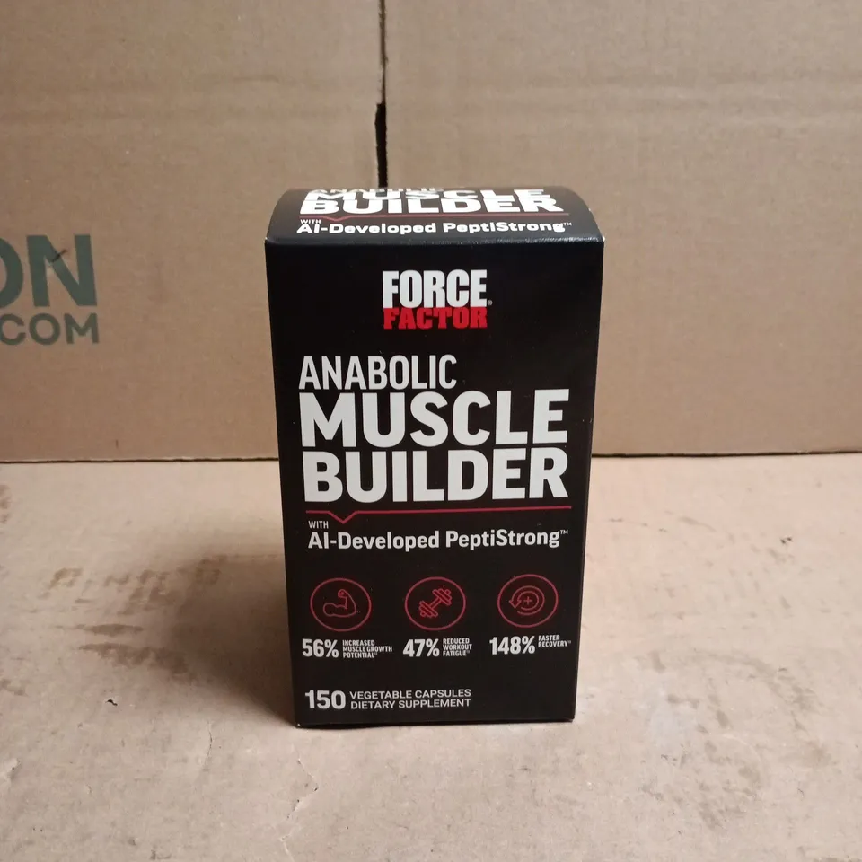FORCE FACTOR ANABOLIC MUSCLE BUILDER WITH AI DEVELOPED PEPTISTRONG 150 CAPSULES SUPPLEMENT 