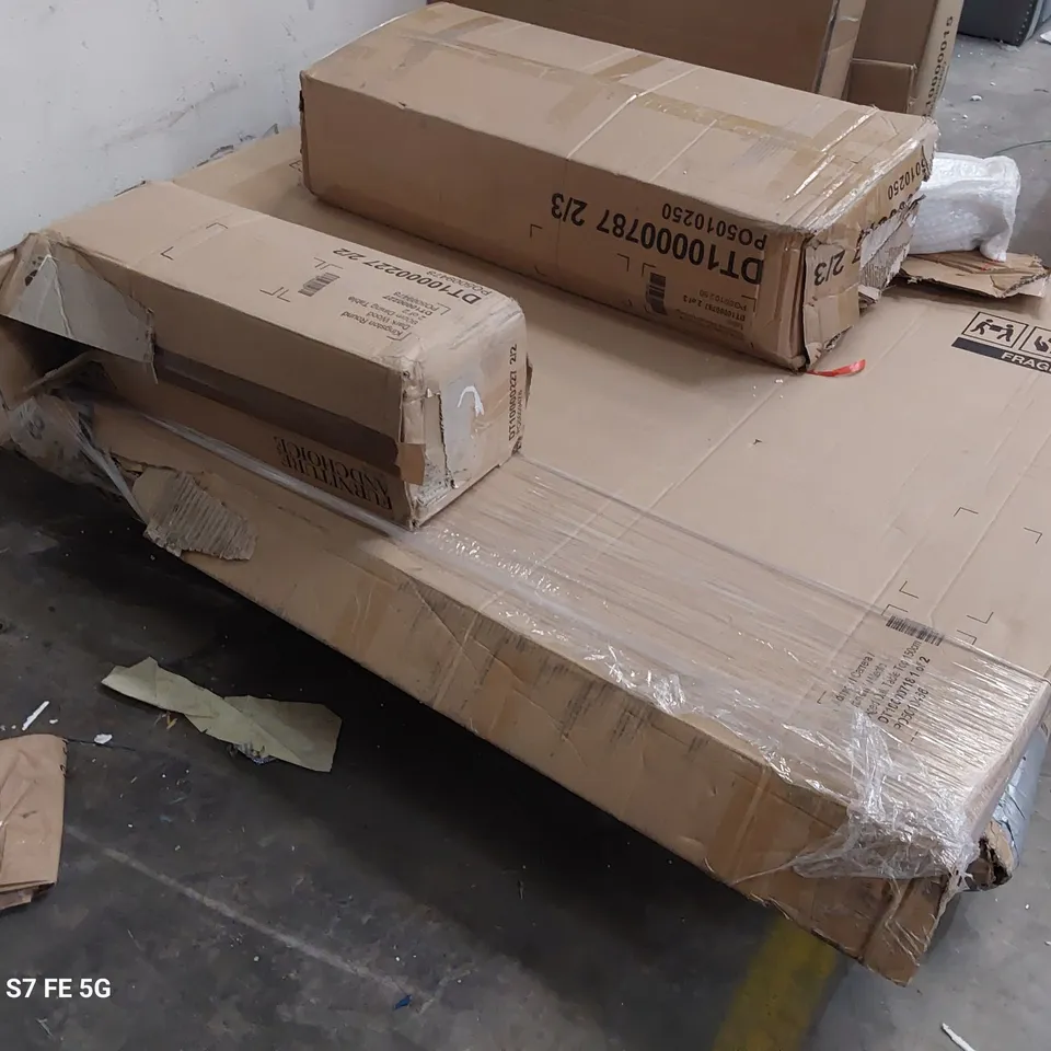 ASSORTED BOXED DINING TABLE PARTS 