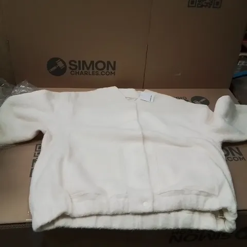 BOXED BRAND NEW APPROXIMATELY 5 SIMPLY BE FAUX WOOL BOMBER JACKET SIZE 22