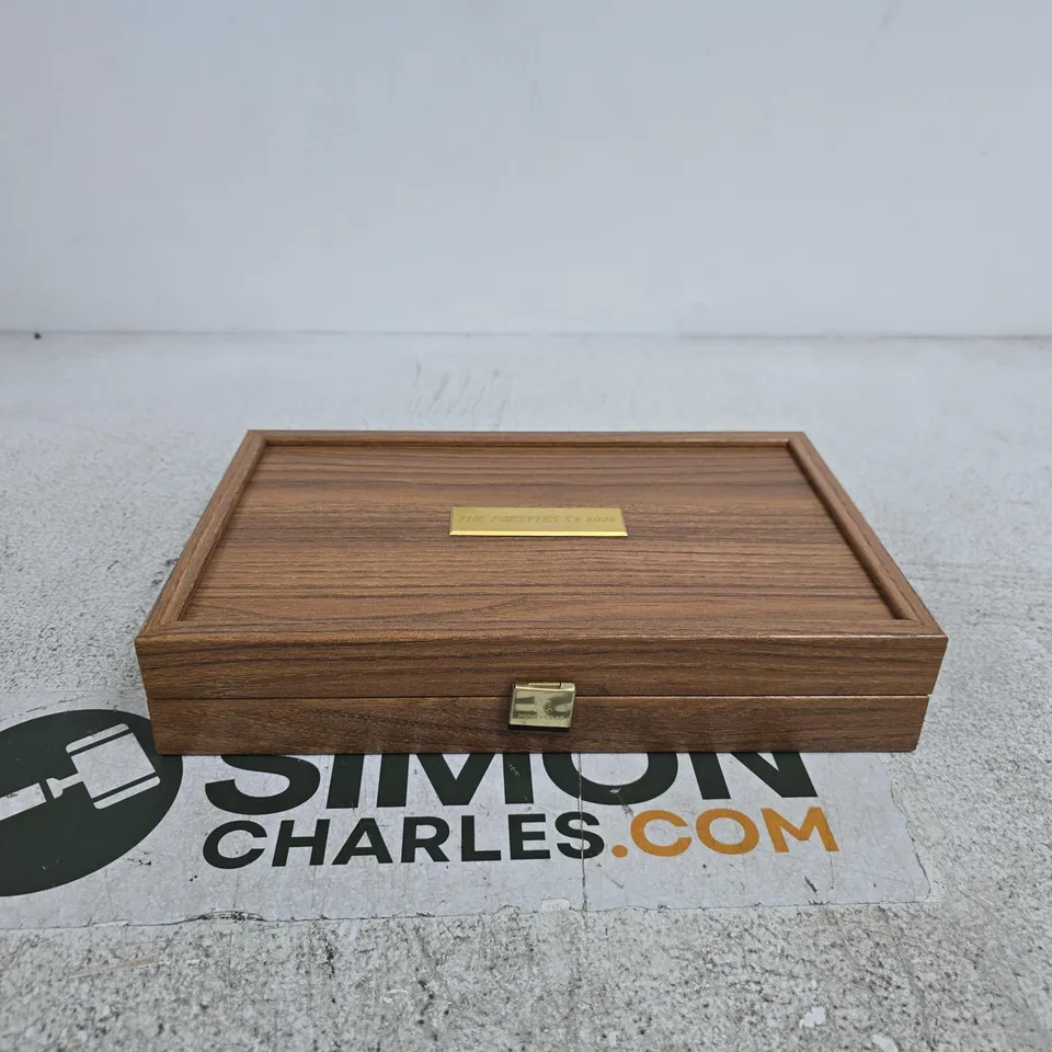 MANOPOULOS BACKGAMMON SET "THE FORSYTES" BOXED