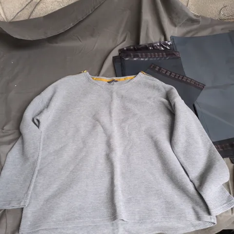 JOULES GREY KNIT JUMPER – UK 20 (US 16, EU XXXXL) – WOMEN'S