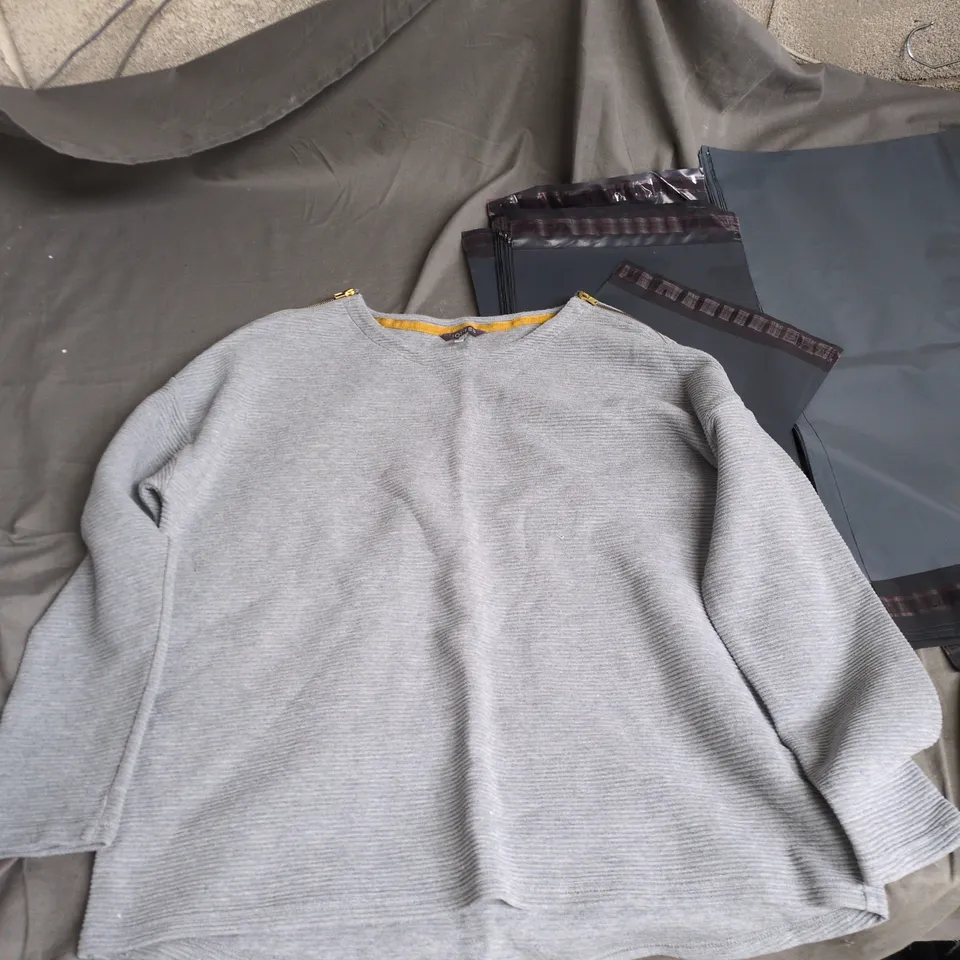 JOULES GREY KNIT JUMPER – UK 20 (US 16, EU XXXXL) – WOMEN'S