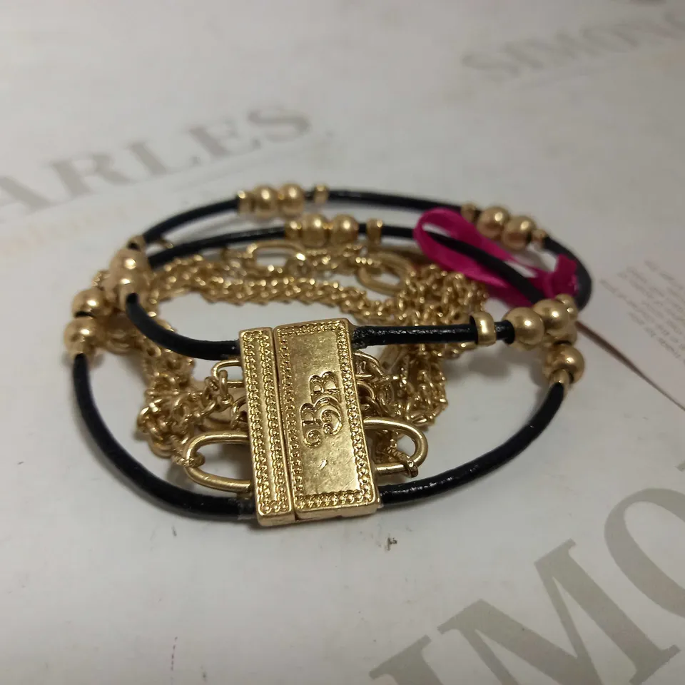 BIBI BIJOUX GOLD NIGHT & DAY LAYERED BRACELET RRP £50