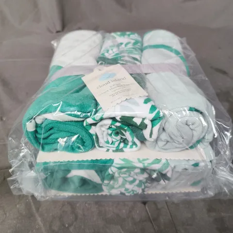 2 X PACKS OF CLOUD ISLAND 3-PACK INFANT HOODED TOWELS - 3 TOWELS PER PACK