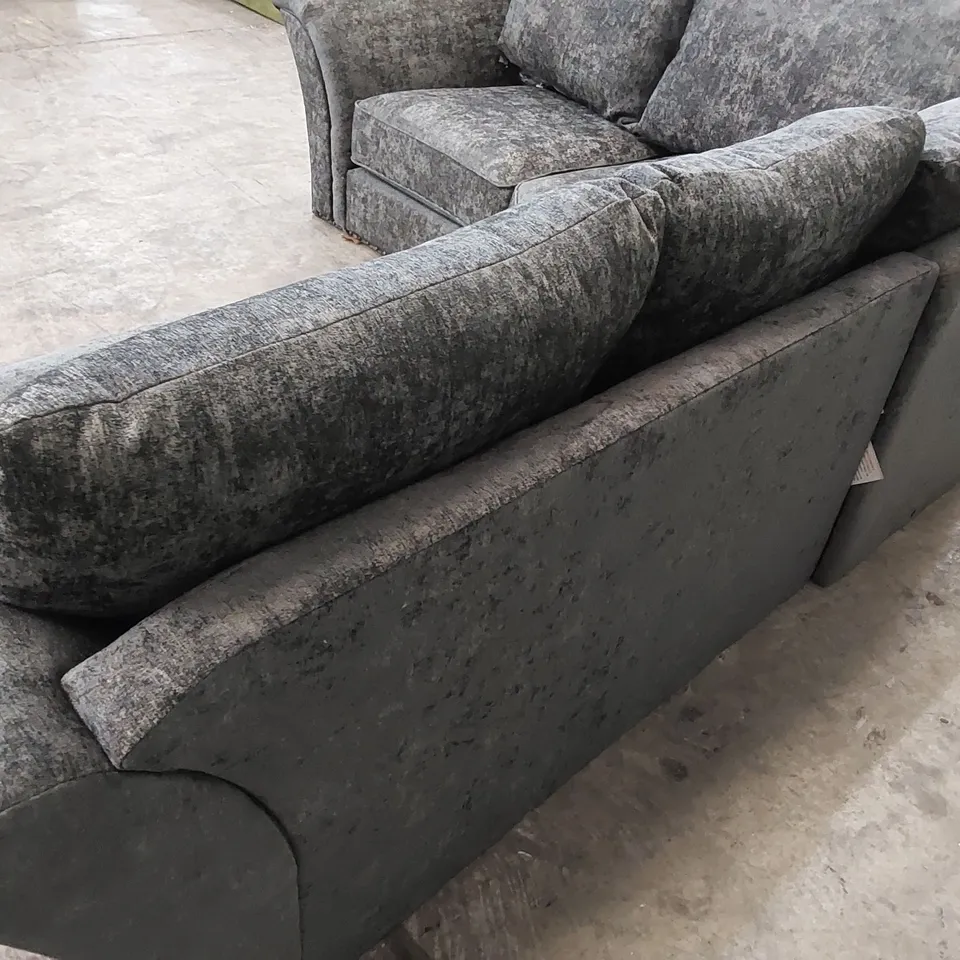 QUALITY DESIGNER FABRIC UPHOLSTERED CORNER SOFA