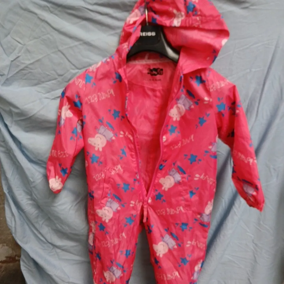 PEPPA PIG KIDS' HOODED SUIT, PINK, 4-5 YEARS